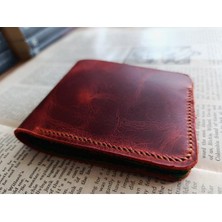 Mahfuz Gerçek Deri Tamamen El Emeği Cüzdan 22CM*8CM * 1 Kağıt Para Alanı 4 Kart Bölmesi  DAK10