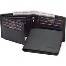 ABESS Cüzdan Kartlık Lüks Gerçek Deri Erkek Cüzdanı