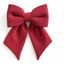 Jz Moda Şifon Fiyonk Otomatik Klipsli Toka - Farklı Renk Seçenekli Kurdele Saç Aksesuarı