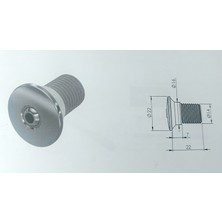 Meriva M57 Küresel Uçlu Yüzeye Sıfır Önden Montajlı Klozet Taharet Çubuğu Ucu Perlatörü 14MM