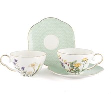 Es Dekor Eternal Flowers 2li Çay Fincan Seti 160CC Butik Mutfak