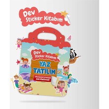 Bunbaza Deniz Plaj Yaz Temalı Sticker Kitabı Büyük Boy Eğitici Oyuncak 3 Yaş Üzeri Aktivite