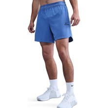 Nike Pro Dri-Fıt 6" Erkek Mavi Antrenman Şortu | HV0411-411