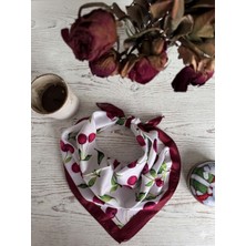 Trend Dokunuş Kadın Kirazlı Fular