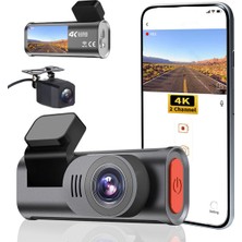 Sezy 4K Wifi Araç Kamerası Geri Görüş Kameralı Gece Görüşlü Araç İçi Kamera Güvenlik Kayıt Cihazı