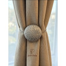 Perdele Mıknatıslı Gümüş Perde Tokası - Mıknatıslı Perde Tutucu