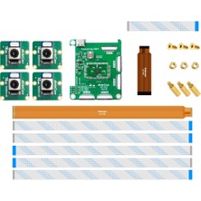 Arducam - B0388 16MP IMX519 Oto-Fokus Senkronize Quad-Kamera Kiti (Rpi, Njetson)