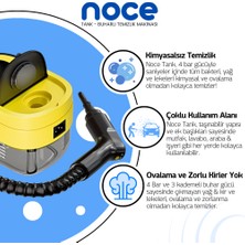 Noce Tank | Taşınabilir Buharlı Temizleyici | 7 Farklı Başlık | Uzatılabilen Kablolar | 4 Bar Gücünde