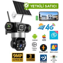 O-Kam 6060 3 Lens Solar 4g Güvenlik Kamerası