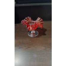 Es Dekor H.10 Cm.. 14X13 Cam Lokumluk 1 Adet Kırmızı