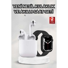 Zcv Mey Ithalat® 2025 Model Akıllı Saat ve 2.nesil Tws Bluetooth Kulaklık Anc Özelliği Amoled
