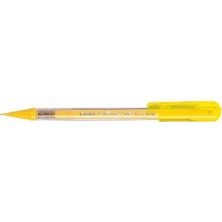 Pentel 0,5mm  Hot-Shots Plastik Şeffaf Gövde Sarı Versatil Kalem