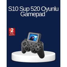 Zcv Mey Ithalat® 2025 S10 Gamepad 520 Klasik Retro Oyunlu Tv Bağlantılı A Kalite Orijinal ZNV20