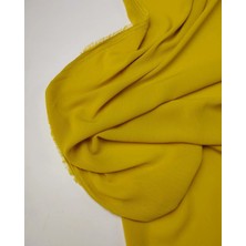 Kumaş Parça Hardal Renkte Kırinkıl Şifon Kumaş 140X200CM