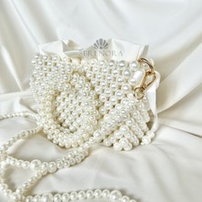 Serenora El Işçiliği Incili Gelin Çantası - Zincir Askılı