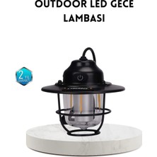 Zcv Mey Ithalat® Outdoor Retro Kamp Işığı Uzun Ömürlü Pil Taşınabilir Suya Dayanıklı Zn