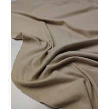 Kumaş Parça Bej Renkte Kaşkorse Ribana Kumaş (En 110 cm x Boy 250 Cm)
