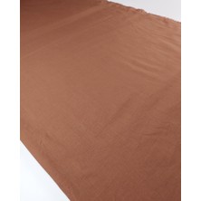 Kumaş Parça Kızıl Kahve Renkte Pamuk Vual Kumaş 140X280CM