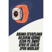 Zcv Mey Ithalat® 2025 Model Akıllı Saat Çift Kordon Ios ve Android Arama Cevaplama Sesli Asista