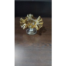 Es Dekor H.10 Cm.. 14X13 Cam Lokumluk 1 Adet Sarı