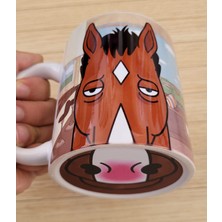 Pixxa Bojack Horseman Tabanı Ağız Desenli Kupa Bardak