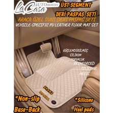 Toyota C-Hr (2017-2022) Uyumlu Kapitoneli Suni Deri-Silikon Topukluklu  Premium Deri Paspas Takımı