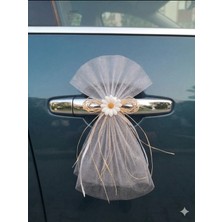 Bonicce 10 Adet Papatyalı Düğün Arabası Süsü Gelin Arabası Konvoy Süsü Bohça Süsü Çeyiz Süsü