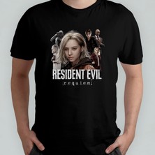 Pixxa Resident Evil 9 Requiem  Unisex %100 Pamuklu Bisiklet Yaka T-Shirt Model 7