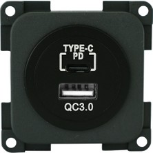 Cbe USB 5V/3A + Typc-E 5V/3A Kapaklı - MP2USBC/G