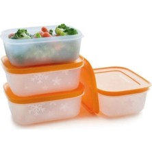 Tupperware Alaska Set 4'lü Isıya Dayanıklı Cam Renkli ve Şık Tasarım Parça Sayısı