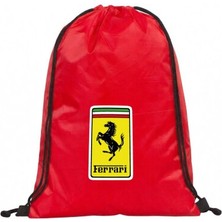 Hero Tasarım Ferrari - Ipli Spor Sırt Çantası - Günlük - Okul 35*45CM One Size | BLL4629