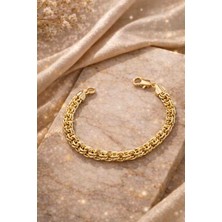 Xuping Gold Premium Kalın Zincir Bileklik – Parlak Kaplama, Şık & Modern Tasarım