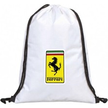 Hero Tasarım Ferrari - Ipli Spor Sırt Çantası - Günlük - Okul 35*45CM One Size | BLL4629
