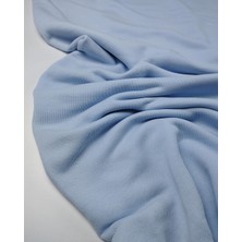 Kumaş Parça Açık Mavi Renkte 3 Iğlik Kumaş ve 120 cm Ribanası (En 160 cm x Boy 190 Cm)