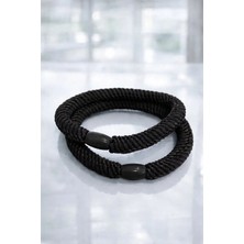 Nati Co Premium Siyah Lastik Saç Tokası