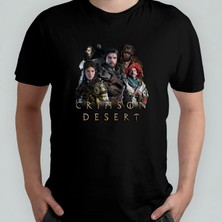 Pixxa Crimson Desert Unisex %100 Pamuklu Bisiklet Yaka T-Shirt Model 1