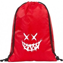 Hero Tasarım Gülen Yüz - Ipli Spor Sırt Çantası - Günlük - Okul 35*45CM One Size | BLL1030