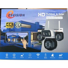 Esvision ES-5804 Wifi 4 Lens Mikrofon + Hoparlör + Siren + Alarm Kamera