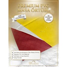 The Kibrit House 6 Adet 3 Çeşit 80X80 Pvc Masa Örtüsü - Su & Leke Geçirmez, Dayanıklı Vinil (Üç Renk Kombin)