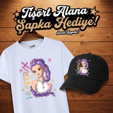 BarsDepo Huntrix Baskılı Tişört + Şapka Hediyeli Set | Premium Kalit