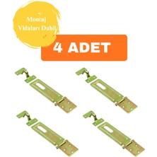 Gümüş Sandık Askısı 25 Lik Menteşeli Kilit Aparatı 4 Adet