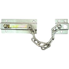 Gümüş Sürgülü Kapı Kilidi Demir Pencere Emniyet Zinciri Çelik Kapı Emniyet Zinciri Kilit