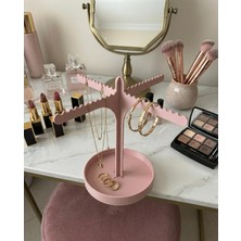 Modern Takı Standı - Dekoratif Takı ve Aksesuar Düzenleyici (Pembe)
