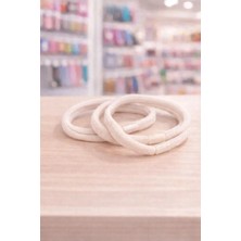 Nati Co Pastel Krem Renk Saç Lastiği | Günlük Kullanım Için Lastik Toka