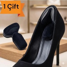 Raakmadezanmir 1 Çift Topuk Vurma Önleyici Siyah Rengi Topuk Aparatı Ayakkabı Koruyucu Kaymaz Tabanlık