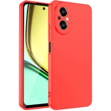 Ceponya Realme 12 Lite Kılıf Lansman Tasarım Iç Yüzeyi Kadife Silikon