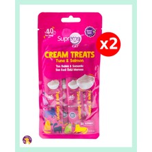 Supreme Cat Ton Balıklı ve Somonlu Sıvı Kedi Ödül Maması –  4x 14 Gr( 2 Paket)