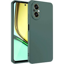 Ceponya Realme 12 Lite Kılıf Lansman Tasarım Iç Yüzeyi Kadife Silikon