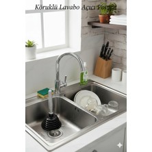 Euro Pink Banyo Mutfak Lavabo Açma Pompası Körüklü Lavabo Açıcı Pompa 25 cm (1 Adet)