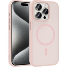 HTstore iPhone Uyumlu 15 Pro Kılıf M-Safe Şarj Özellikli Zore Babet Kapak